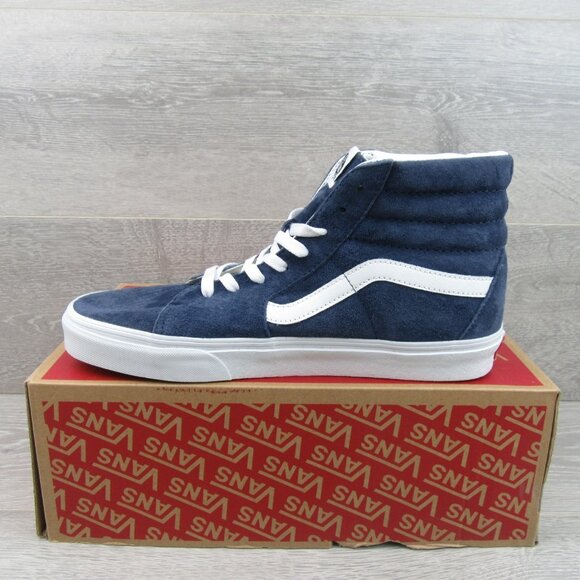 Vans Sk8-Hi Suede Sneakers Mens Size 11.5 Indigo Blue NEW - Picture 3 of 16